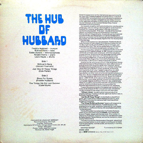 Freddie Hubbard : The Hub Of Hubbard (LP, Album, Gat)
