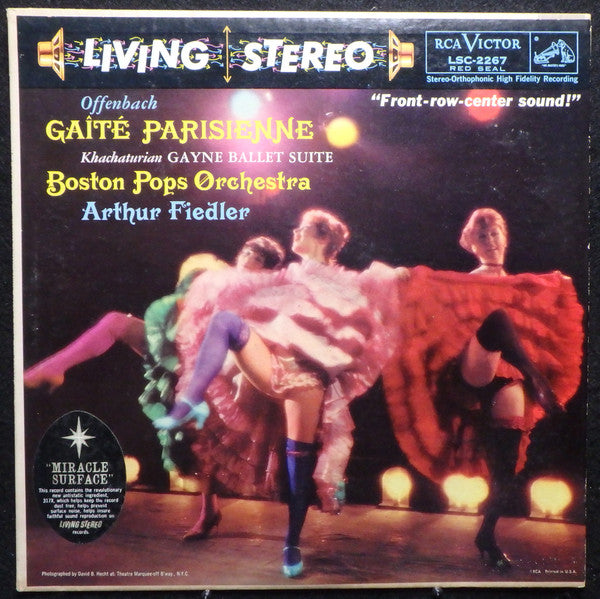 Jacques Offenbach, Aram Khatchaturian, The Boston Pops Orchestra, Arthur Fiedler : Gaîté Parisienne / Gayne Ballet Suite (LP, Album, RE, Roc)