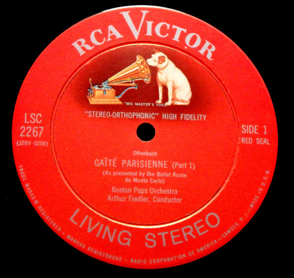 Jacques Offenbach, Aram Khatchaturian, The Boston Pops Orchestra, Arthur Fiedler : Gaîté Parisienne / Gayne Ballet Suite (LP, Album, RE, Roc)