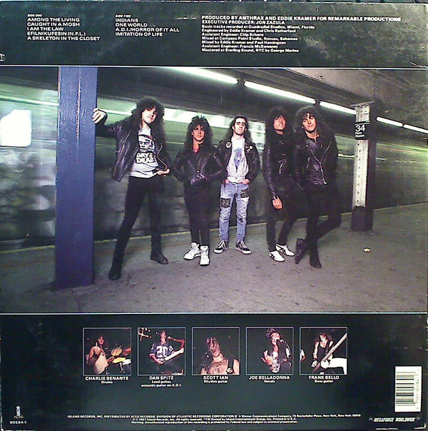 Anthrax : Among The Living (LP, Album, SRC)