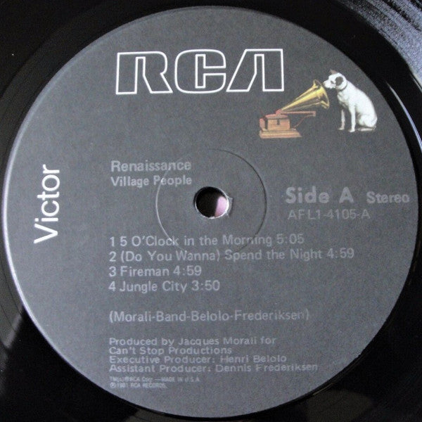 Village People : Renaissance (LP, Album, Ind)