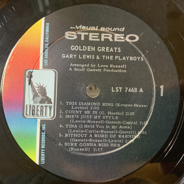 Gary Lewis & The Playboys : Golden Greats (LP, Comp, Roc)