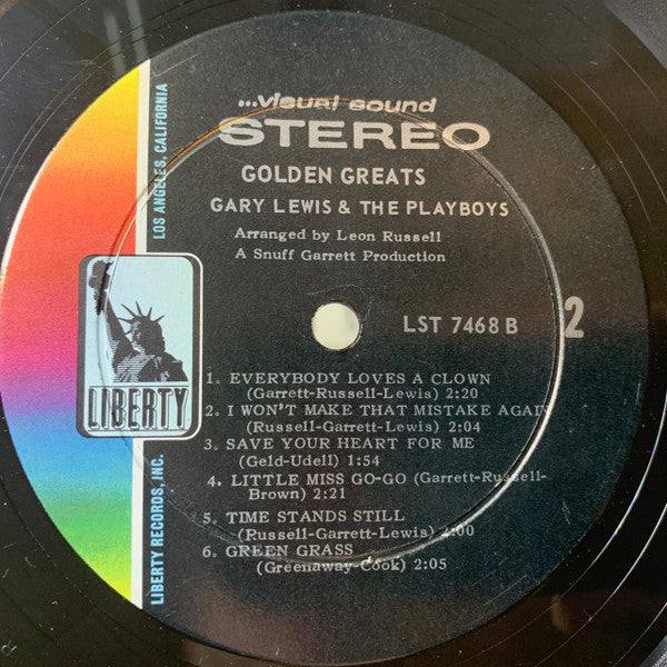 Gary Lewis & The Playboys : Golden Greats (LP, Comp, Roc)