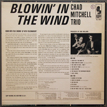 The Chad Mitchell Trio : Blowin' In The Wind (LP, Album, Mono, RP, All)