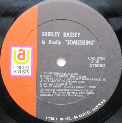 Shirley Bassey : Is Really "Something" (LP, Album, RE)