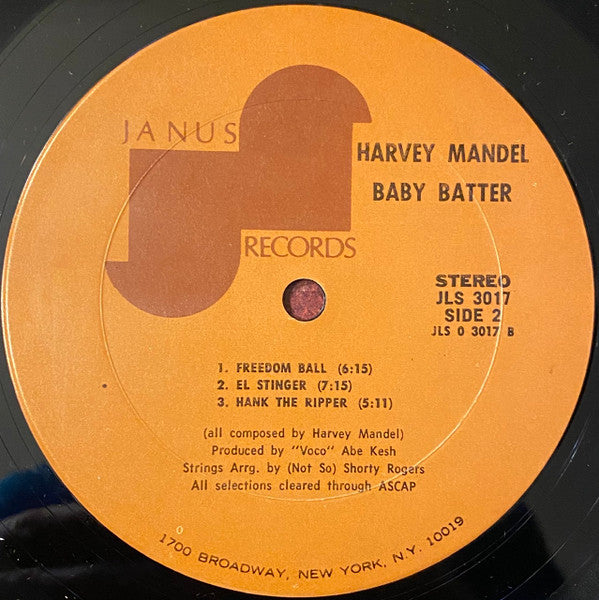 Buy Harvey Mandel : Baby Batter (LP, Album, San) Online for a