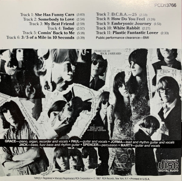 Jefferson Airplane : Surrealistic Pillow (CD, Album, Club, RE)