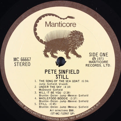 Peter Sinfield : Still (LP, Album, Gat)