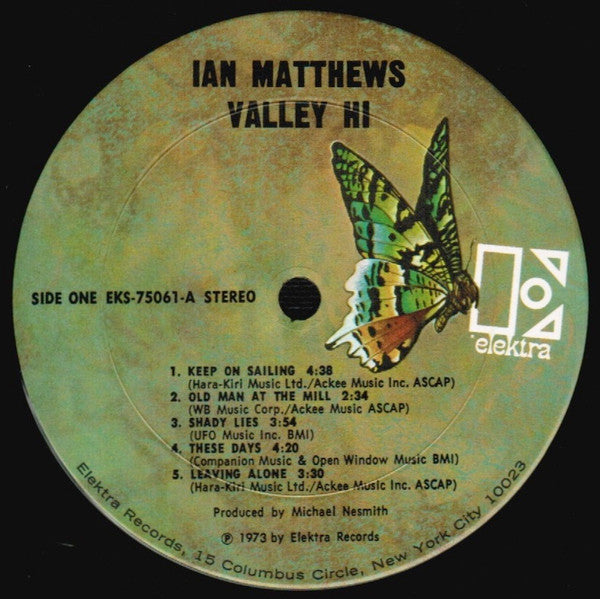 Iain Matthews : Valley Hi (LP, Album, Pit)