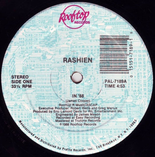 Rashien : In '88 (12", Single)