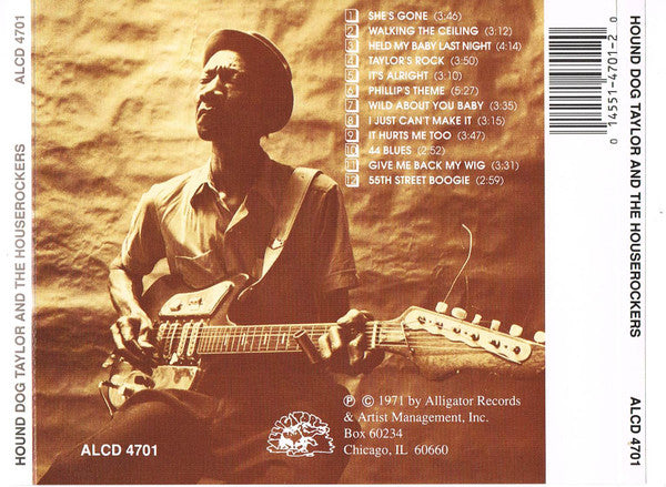 Hound Dog Taylor & The House Rockers : Hound Dog Taylor And The HouseRockers (CD, Album, RE)