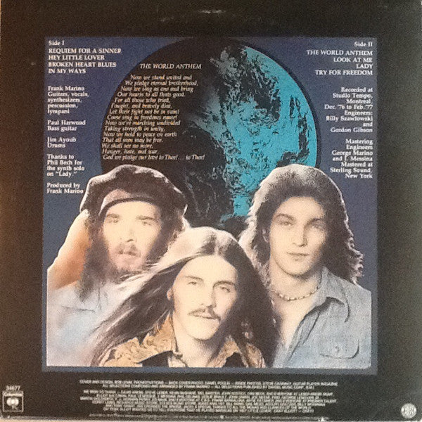 Frank Marino & Mahogany Rush : World Anthem (LP, Album)