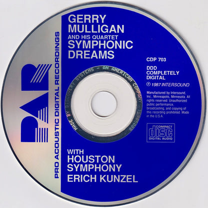 Gerry Mulligan, Erich Kunzel, Houston Symphony Orchestra : Symphonic Dreams (CD, Album)