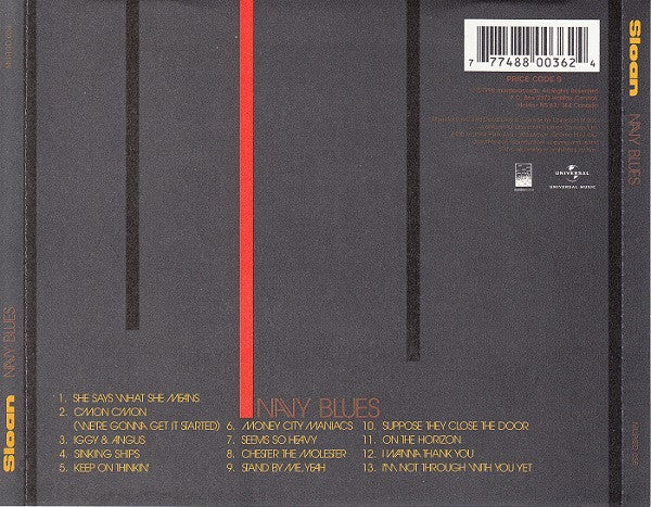 Sloan (2) : Navy Blues (CD, Album)