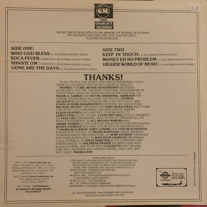 Lord Shorty : Soca Explosion (LP, Album)