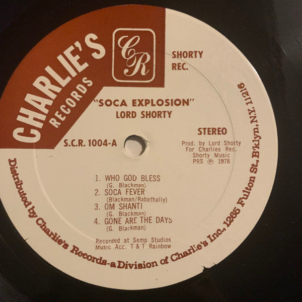 Lord Shorty : Soca Explosion (LP, Album)