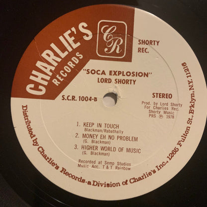 Lord Shorty : Soca Explosion (LP, Album)