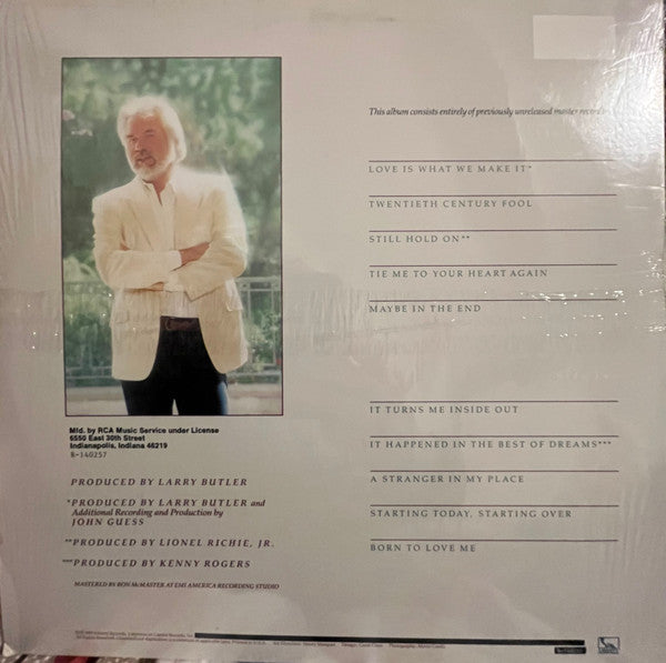 Kenny Rogers : Love Is What We Make It (LP, Album, Club, Ind)