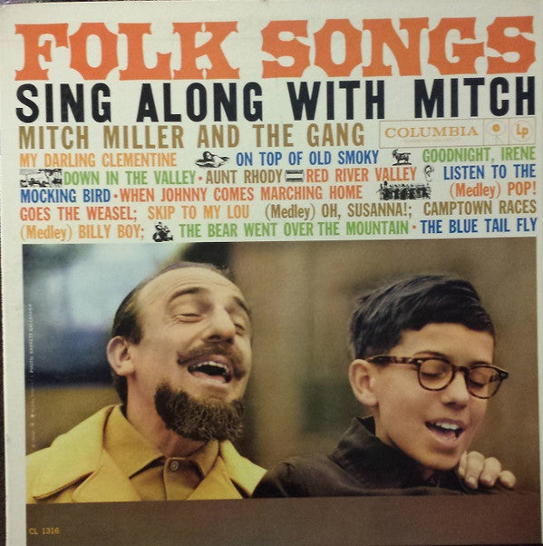 Mitch Miller And The Gang : Folk Songs Sing Along With Mitch (LP, Album, Mono, Gat)