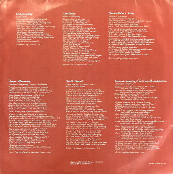 Michael Martin Murphey : Peaks Valleys Honky-Tonks & Alleys (LP, Album, Pit)