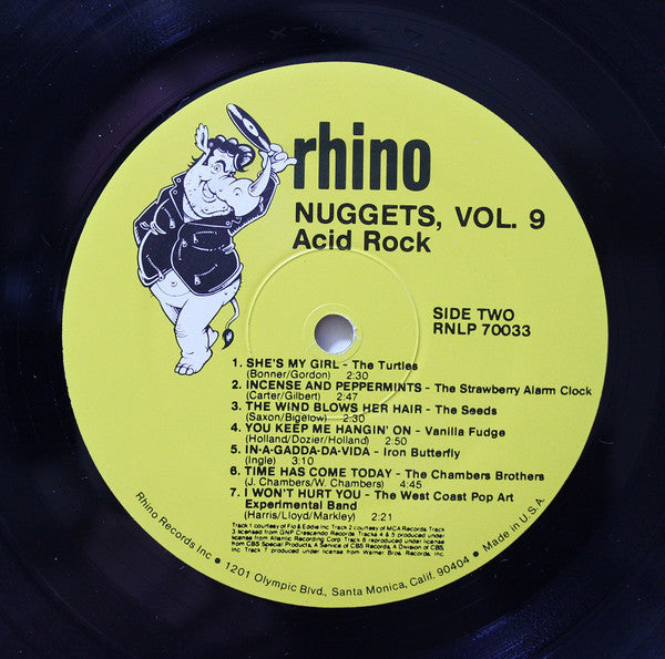 Various : Nuggets Volume 9: Acid Rock (LP, Comp, Mono, Rai)