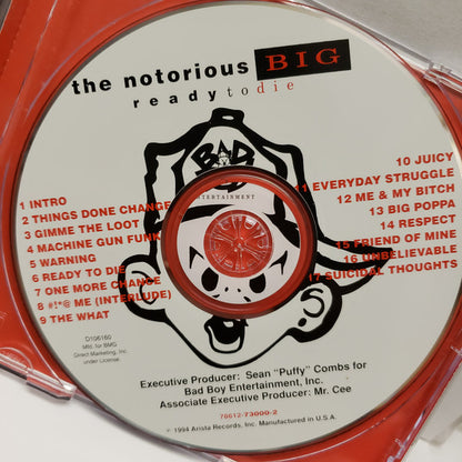 Notorious B.I.G. : Ready To Die (CD, Album, Club)