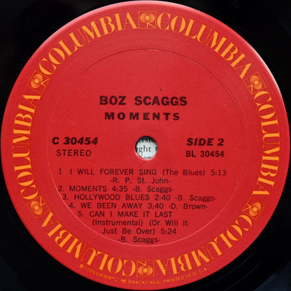 Boz Scaggs : Moments (LP, Album, San)