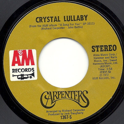 Carpenters : Goodbye To Love (7", Single, Styrene, Mon)