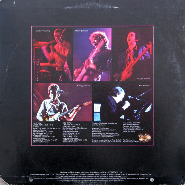 The Rumour : Max (LP, Album, Pit)