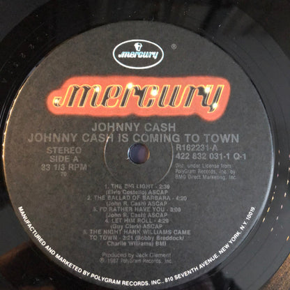 Johnny Cash : Johnny Cash Is Coming To Town (LP, Album)