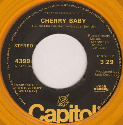 Starz (2) : Cherry Baby (7", Single, Yel)