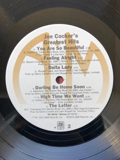 Joe Cocker : Joe Cocker's Greatest Hits (LP, Comp)