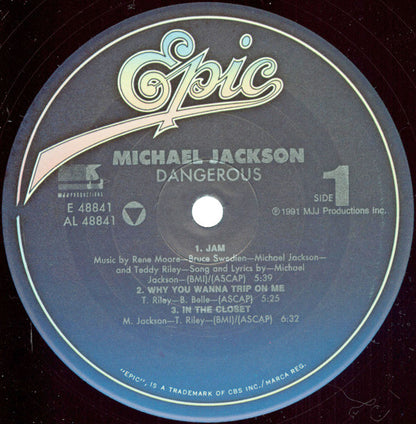 Michael Jackson : Dangerous (2xLP, Album)