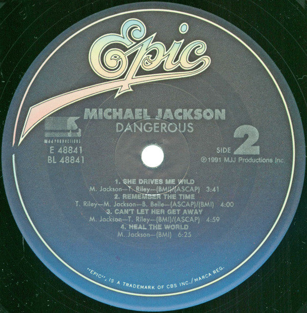 Michael Jackson : Dangerous (2xLP, Album)