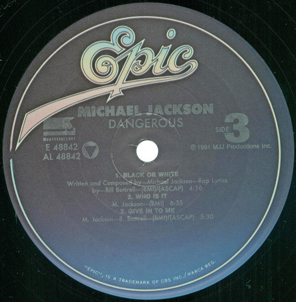 Michael Jackson : Dangerous (2xLP, Album)