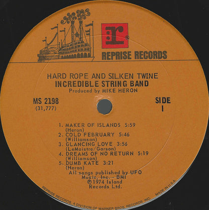 The Incredible String Band : Hard Rope & Silken Twine (LP, Album)