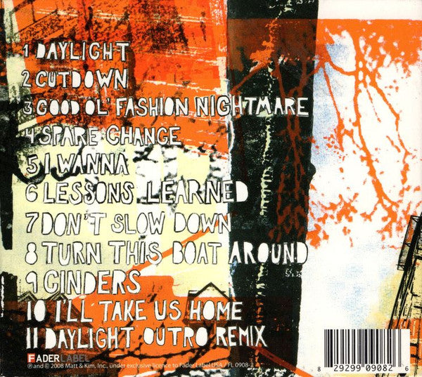 Matt & Kim : Grand (CD, Album)