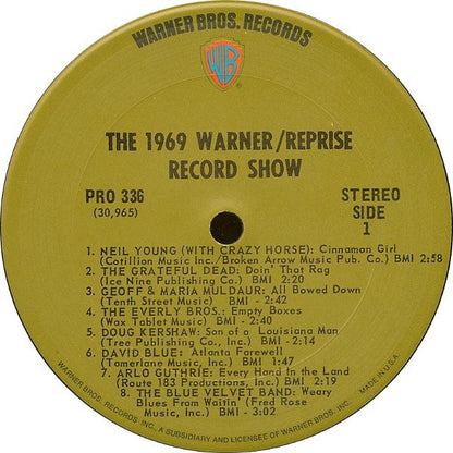 Various : The 1969 Warner/Reprise Record Show (2xLP, Comp, RP)