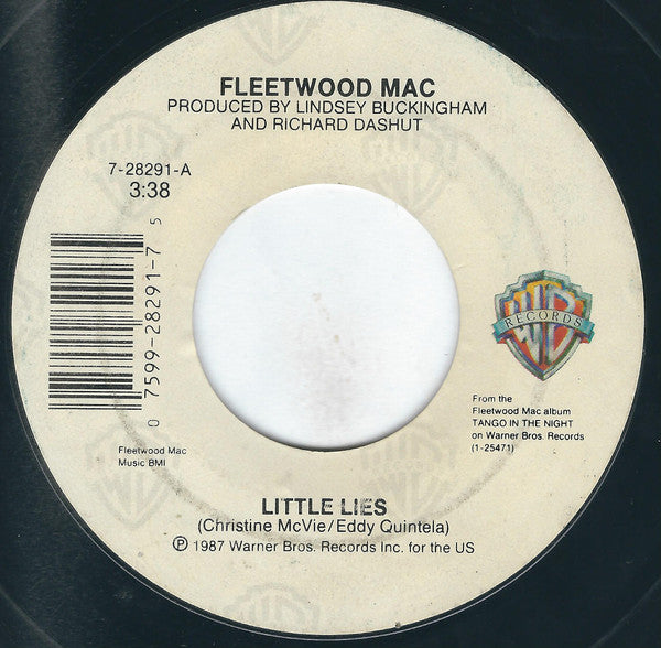 Fleetwood Mac : Little Lies (7", Single, Styrene)