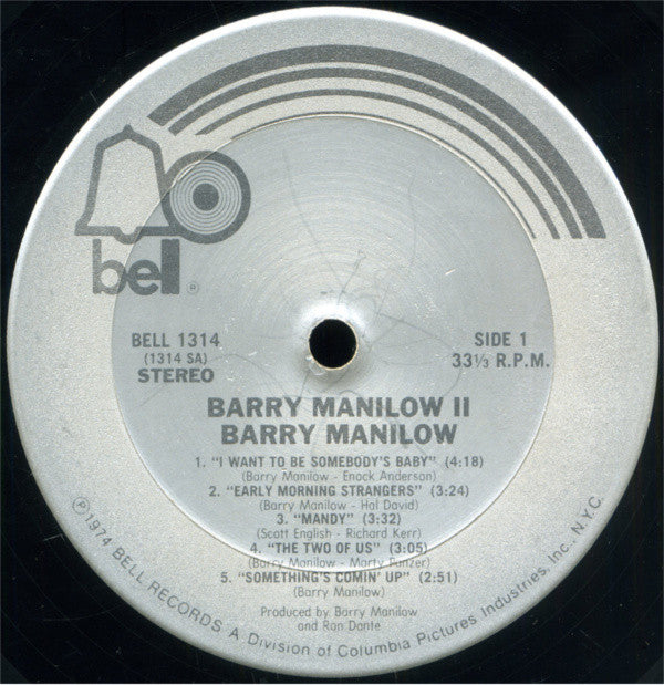 Barry Manilow : Barry Manilow II (LP, Album, Ter)