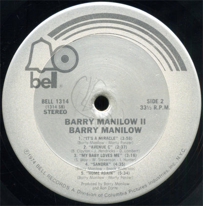 Barry Manilow : Barry Manilow II (LP, Album, Ter)