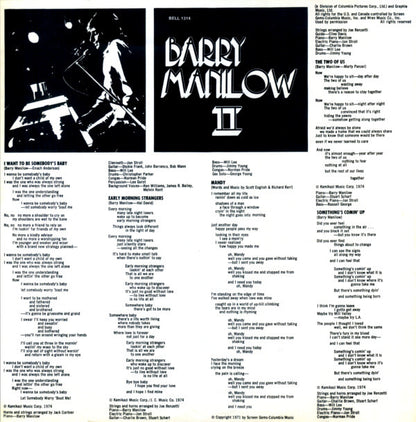 Barry Manilow : Barry Manilow II (LP, Album, Ter)
