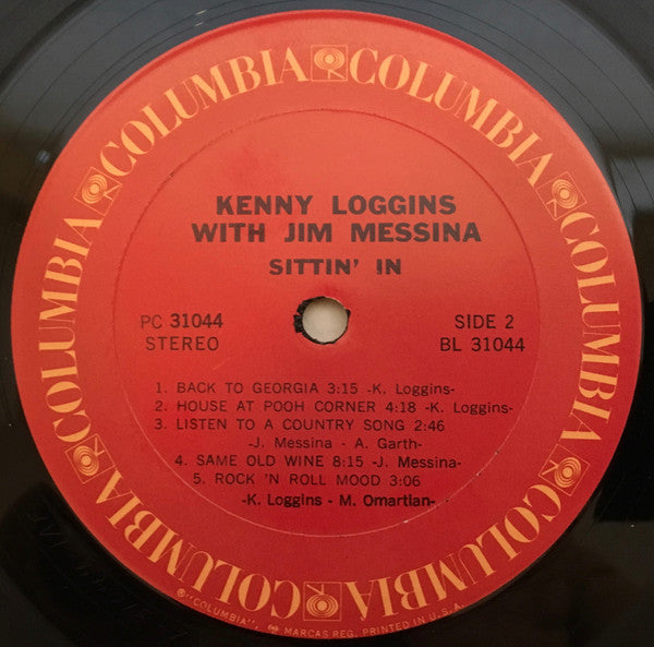 Loggins And Messina : Sittin' In (LP, Album, RE,  Te)