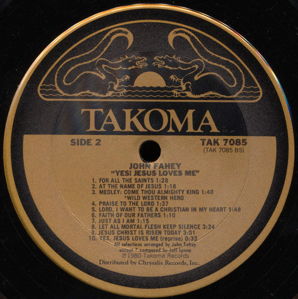 John Fahey : Yes! Jesus Loves Me - Guitar Hymns (LP, Album)