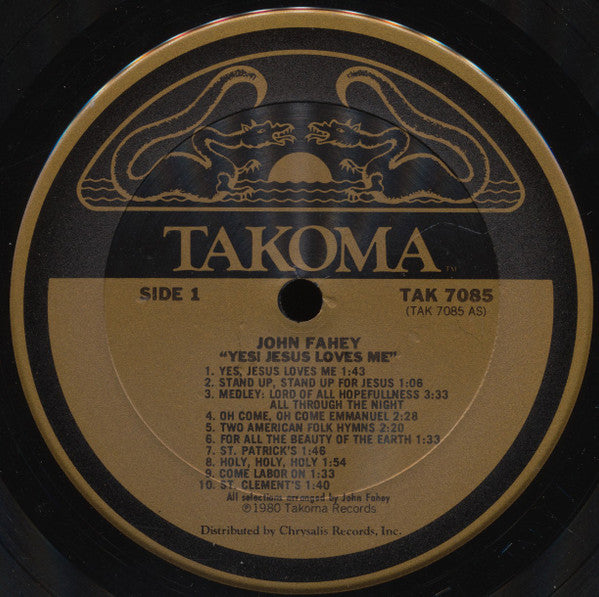 John Fahey : Yes! Jesus Loves Me - Guitar Hymns (LP, Album)