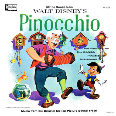 Unknown Artist : Walt Disney's Pinocchio (LP, Yel)