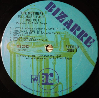 The Mothers : Fillmore East - June 1971 (LP, Album, San)