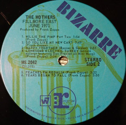 The Mothers : Fillmore East - June 1971 (LP, Album, San)