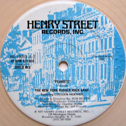 The New York Rubber Rock Band Featuring Colleen Heather : Put Your Love In My Hands / Peanuts (12", Cle)