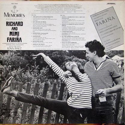 Richard & Mimi Farina : Memories (LP, Album, San)